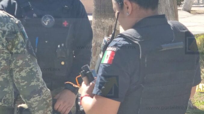 Pólvora quemada y cilindros plásticos con cables el paquete reportado en el Parque Lerdo