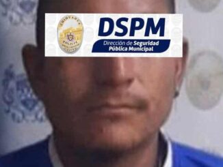 Asegura DSPM a vendedor de cristal en la colonia Mármol Viejo