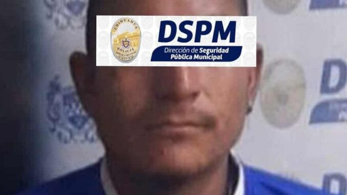 Asegura DSPM a vendedor de cristal en la colonia Mármol Viejo