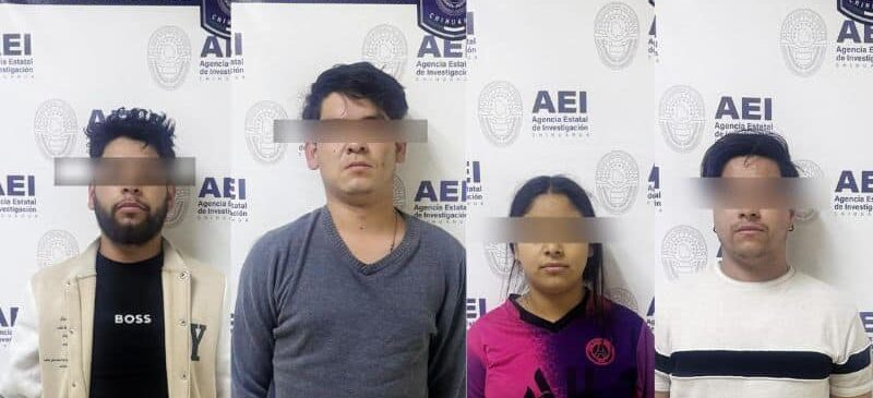 Presentan a cuatro detenidos durante operativo en la colonia Revolución