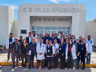 Supervisan remodelación de centro de Salud en Villa Ahumada