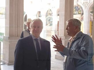 Se reúne Santiago Creel con la gobernadora Maru Campos