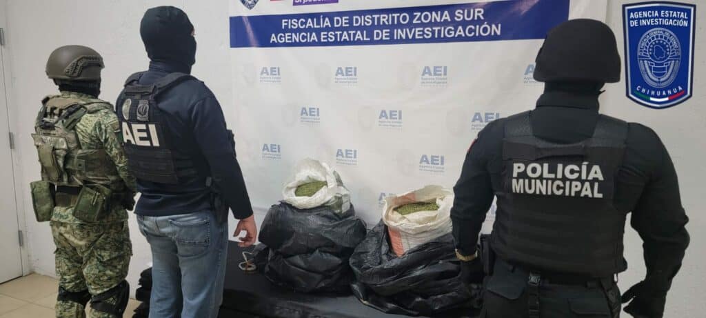 Encuentra AEI marihuana en albergue de Parral