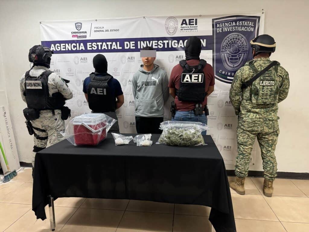 Detiene AEI a presunto narcomenudista en la colonia Fronteriza