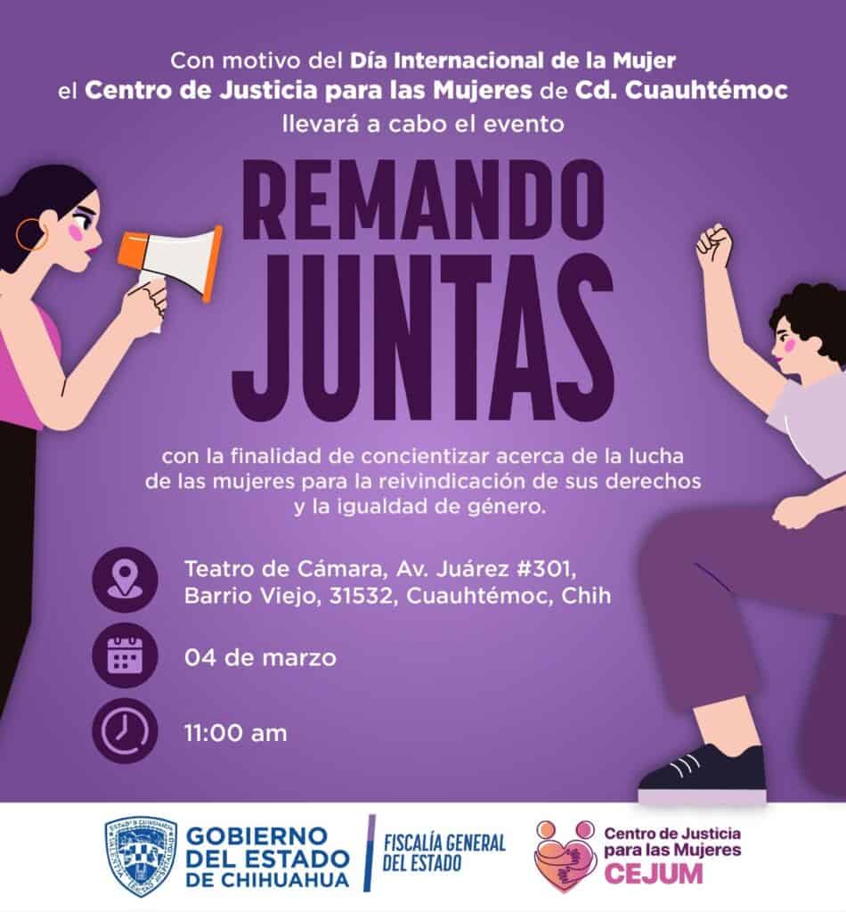 Invita CEJUM al foro “Remando Juntas” con motivo del Día Internacional de la Mujer