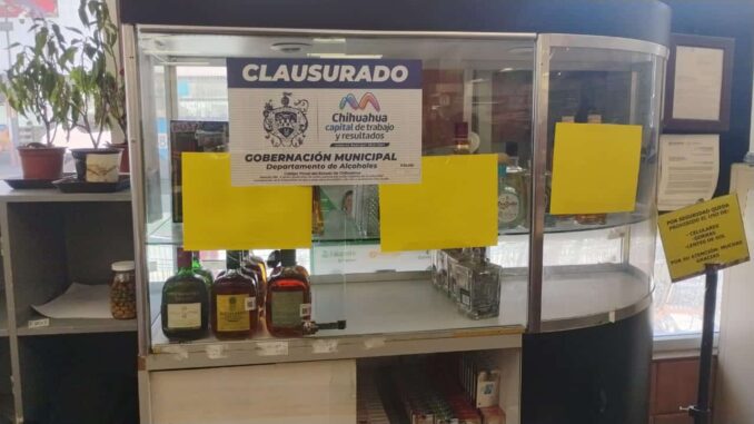 Realiza Gobernación Municipal cinco clausuras y un decomiso en operativo del 3 al 9 de marzo