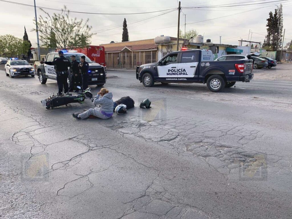Motociclistas lesionados tras choque y fuga en Lombardo Toledano