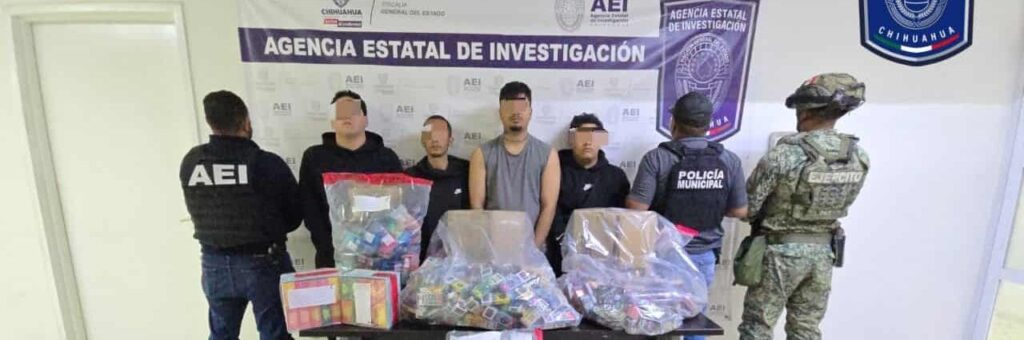 En cateo en la colonia Valle de la Madrid detienen a cuatro con drogas