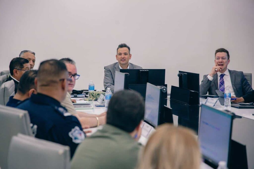 Encabeza alcalde mesa de seguridad, analizan resultados de marzo