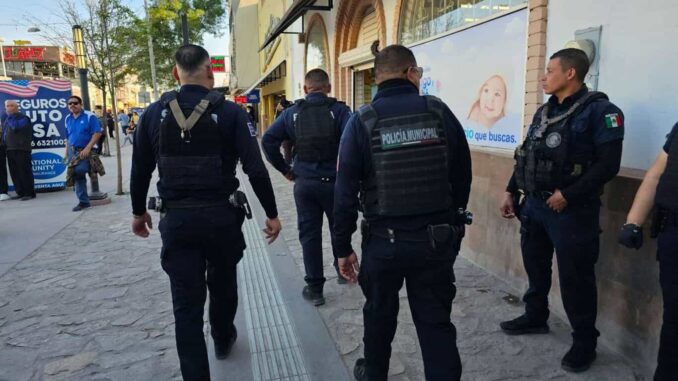 Resguardan policías municipales evento «Spring Break en la Juárez 2025»