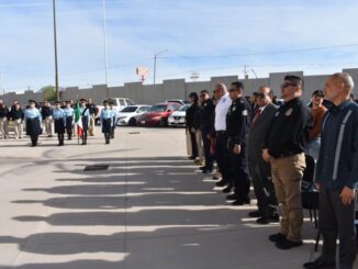 Durante honores a la bandera, FGE rinde tributo a policías ministeriales caídos en cumplimiento de su deber