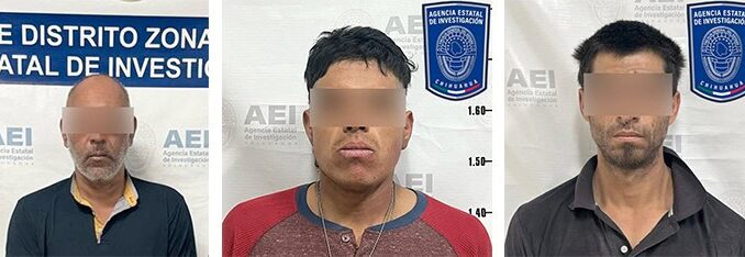 Detiene AEI a tres presuntos violentadores de mujeres en Parral