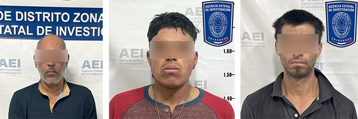 Detiene AEI a tres presuntos violentadores de mujeres en Parral