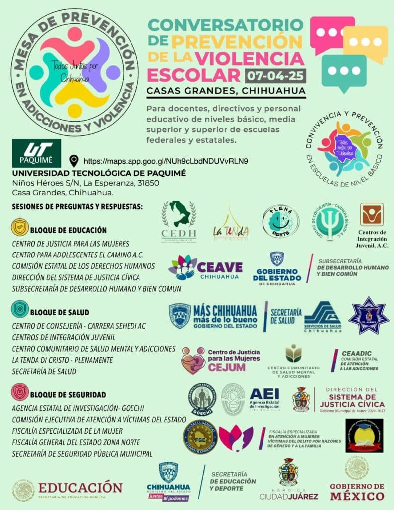 Participa personal de FEM NCG en conversatorio sobre Prevención de la Violencia Escolar