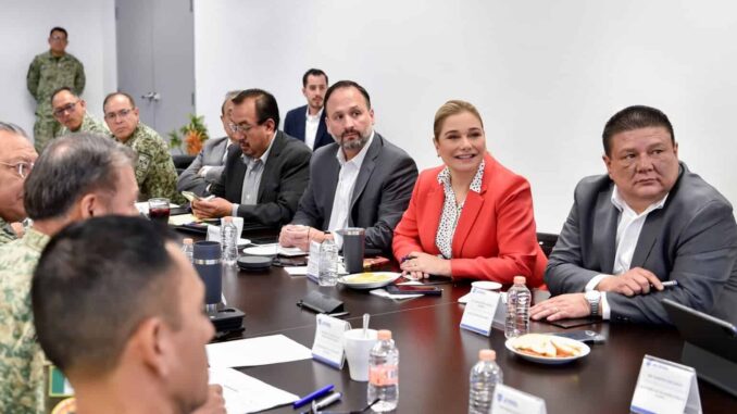 Maru Campos acuerda en Mesa de Seguridad reforzar campañas de prevención del delito y contra las adicciones