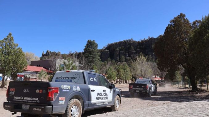 Refuerzan Policía Municipal y Bomberos vigilancia en Majalca y áreas de recreo