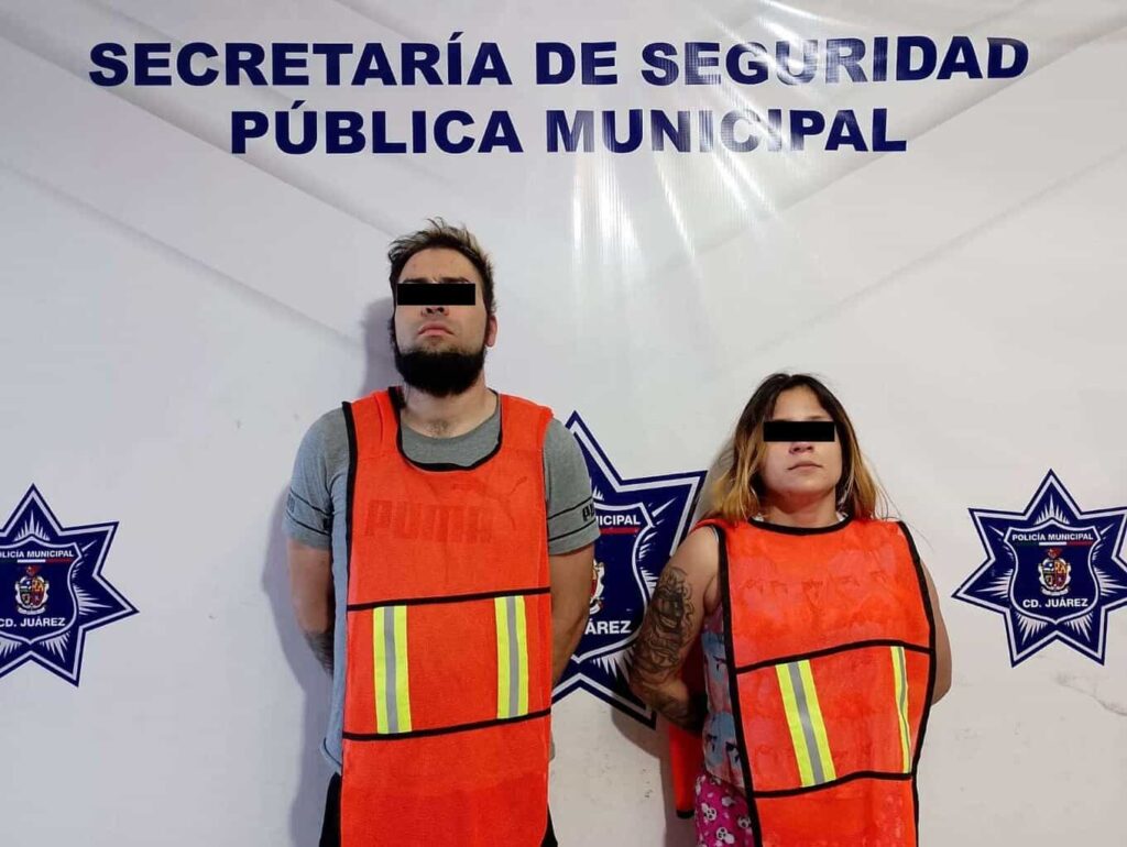 Detienen a pareja por robo de autos y lesiones