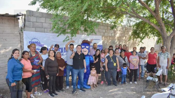 Inaugura JMAS Chihuahua red de drenaje en la colonia Ampliación Díaz Ordaz