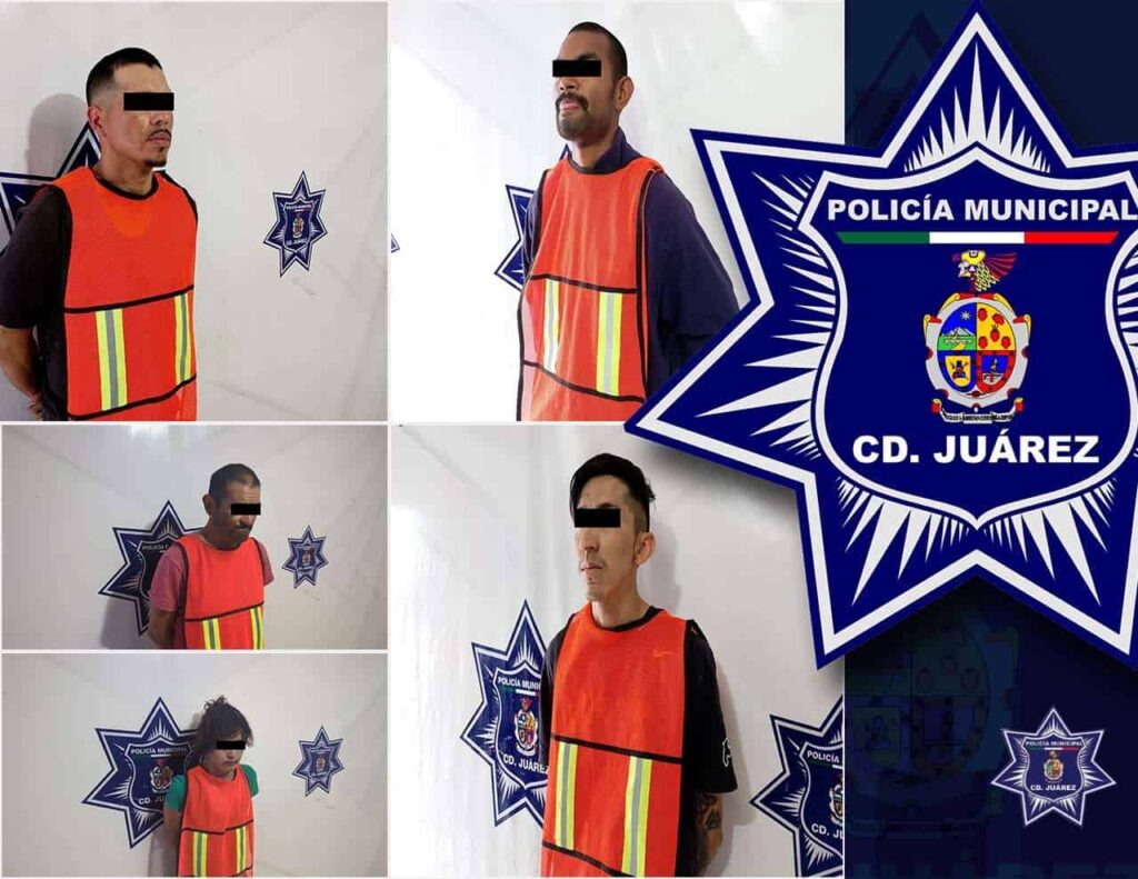 Detienen a 5 personas que contaban con orden de aprehensión