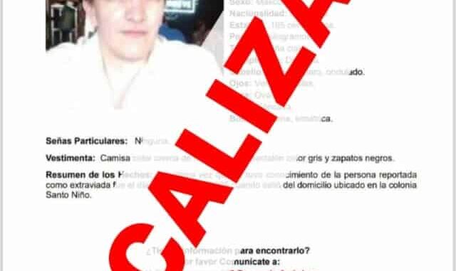 Localiza Fiscalía a hombre con reporte de desaparición