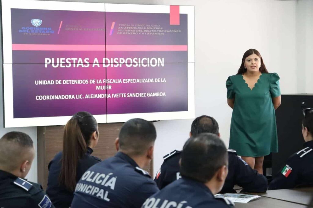 Capacitan a policías municipales en atención a mujeres víctimas de violencia de género