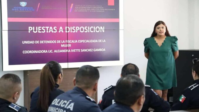 Capacitan a policías municipales en atención a mujeres víctimas de violencia de género