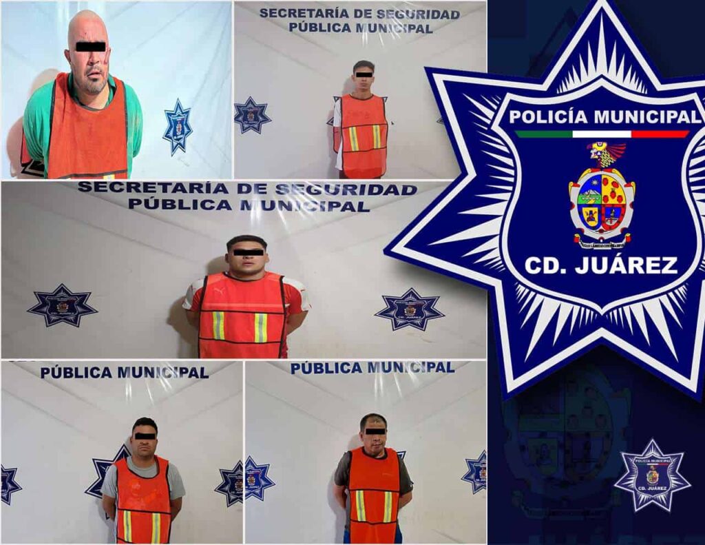 Detienen a 5 hombres por golpear a sus parejas y a un familiar