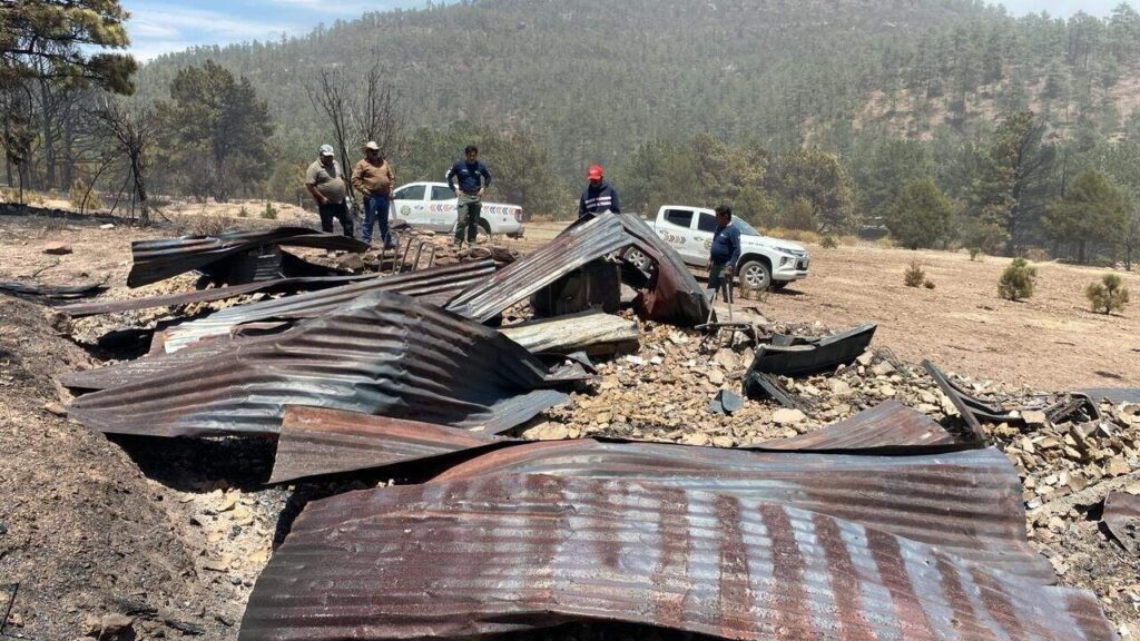 Confirman dos viviendas consumidas en incendios forestales en Bocoyna