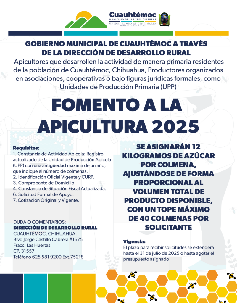 Convocatoria Fomento a la apicultura 2025