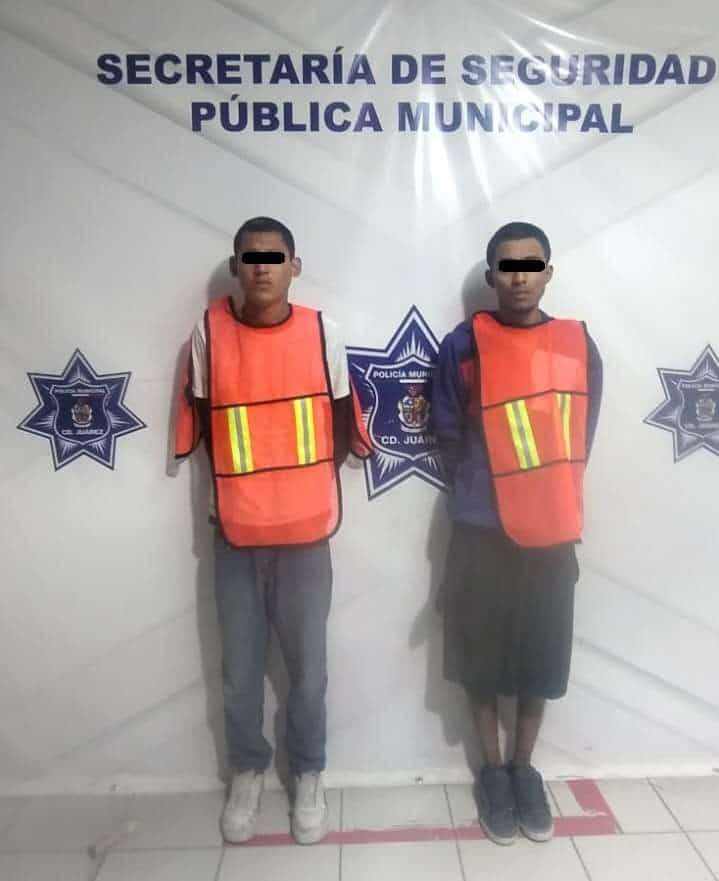 Los detienen por asaltar a un transeúnte en la Héroes de la Revolución