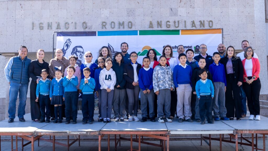 Realizan ceremonia cívica por el 163° aniversario de la Batalla de Puebla, en Cuauhtémoc