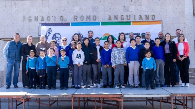 Realizan ceremonia cívica por el 163° aniversario de la Batalla de Puebla, en Cuauhtémoc