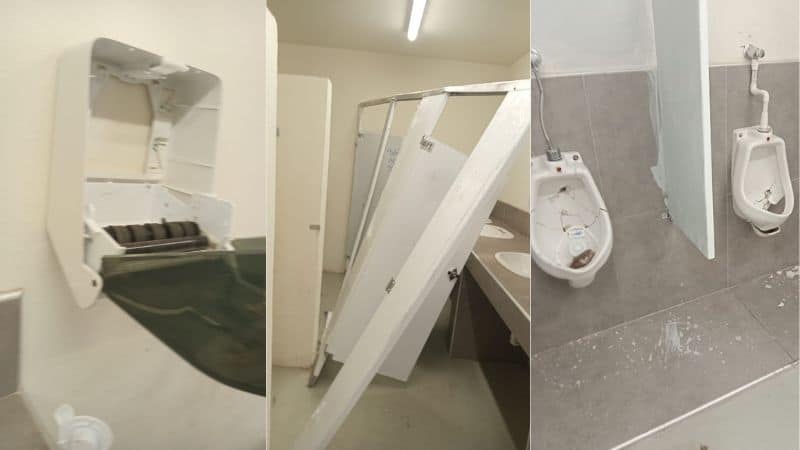 Vandalizan baños de la Ciudad Deportiva; destrozan todo