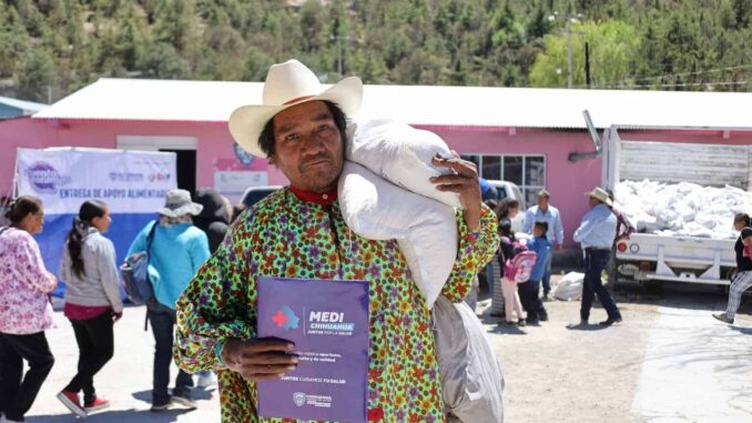 Entregan maíz y frijol a 500 familias de diversas comunidades de Sisoguichi