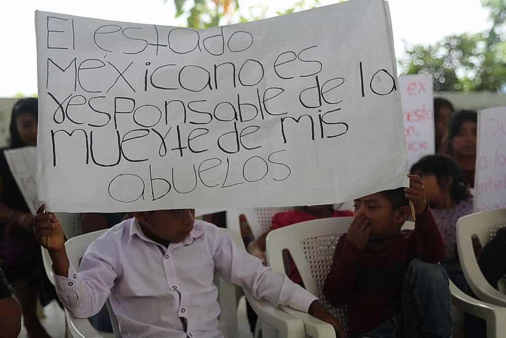 Jóvenes exigen informe de CIDH sobre la masacre de Acteal en Chiapas