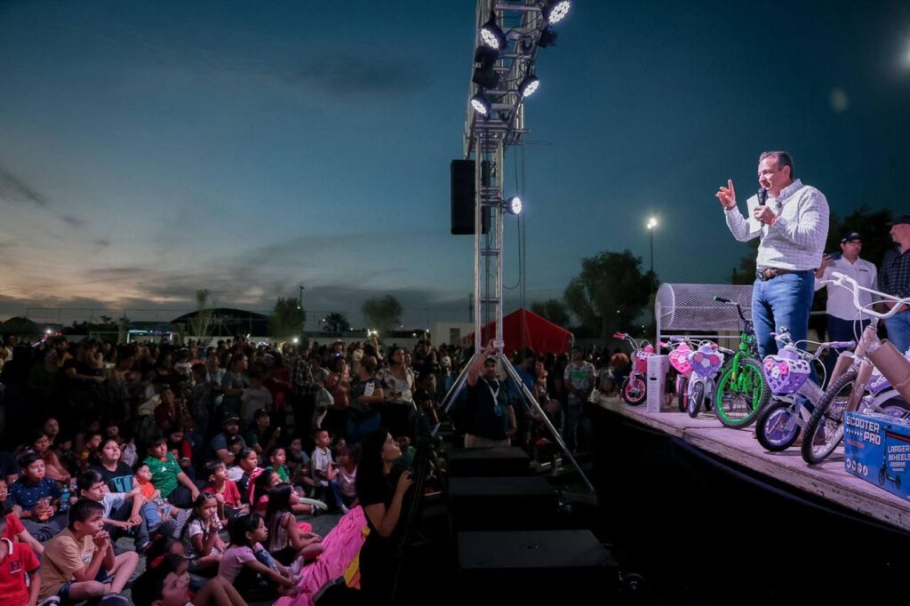 Marco Bonilla celebra la niñez en Camargo junto a 2 mil 500 familias