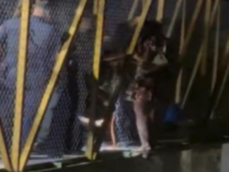 Policías municipales y bomberos, realizan exitoso rescate de alto riesgo en puente del canal Chuvíscar 