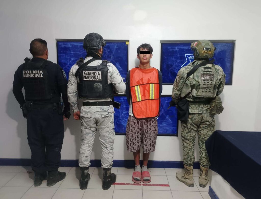 Lo detienen con revólver calibre .38 especial