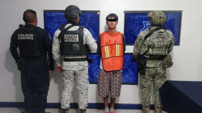 Lo detienen con revólver calibre .38 especial