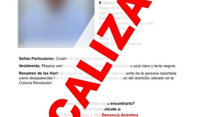 Localiza Fiscalía a adolescente con reporte de ausencia en la colonia Revolución