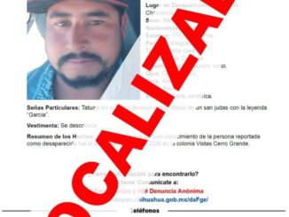 Localiza Fiscalía a masculino con reporte de ausencia en la ciudad de Chihuahua