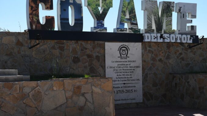 Hallan sin vida a una persona en las letras emblemáticas de Coyame del Sotol