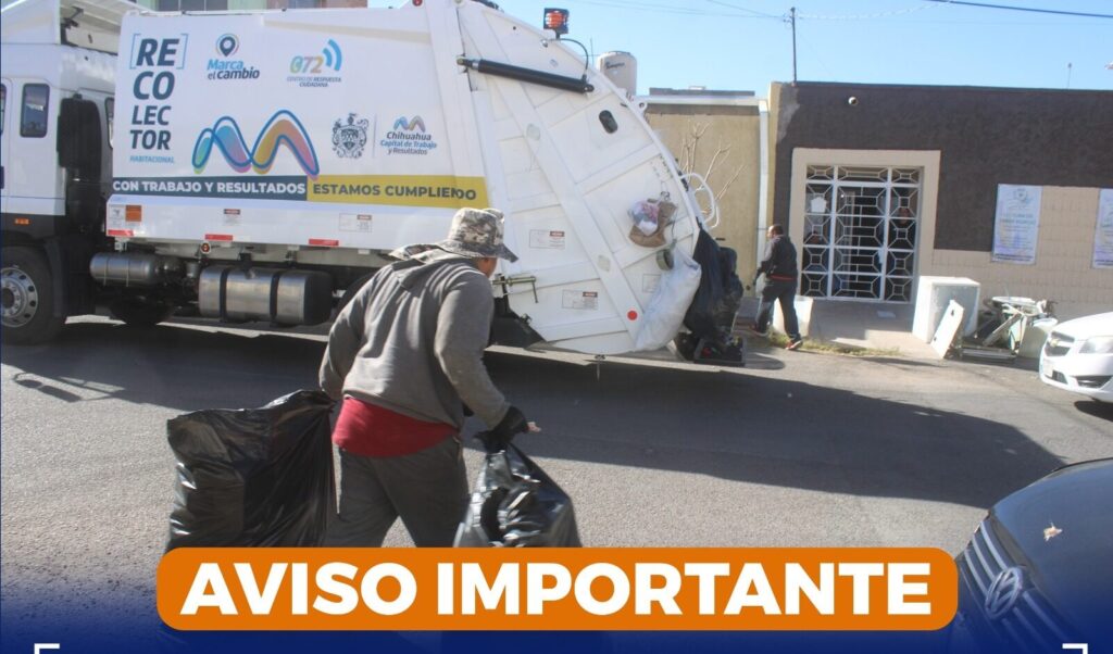 Trabajará normal servicio de recolección de basura este 1 y 5 de mayo
