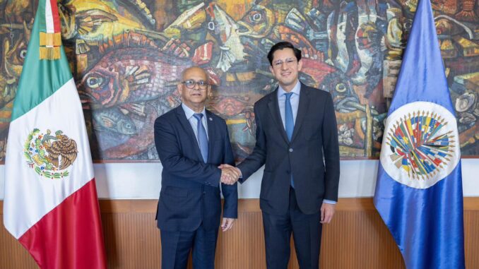 México y OEA abordan cooperación e integración hemisférica