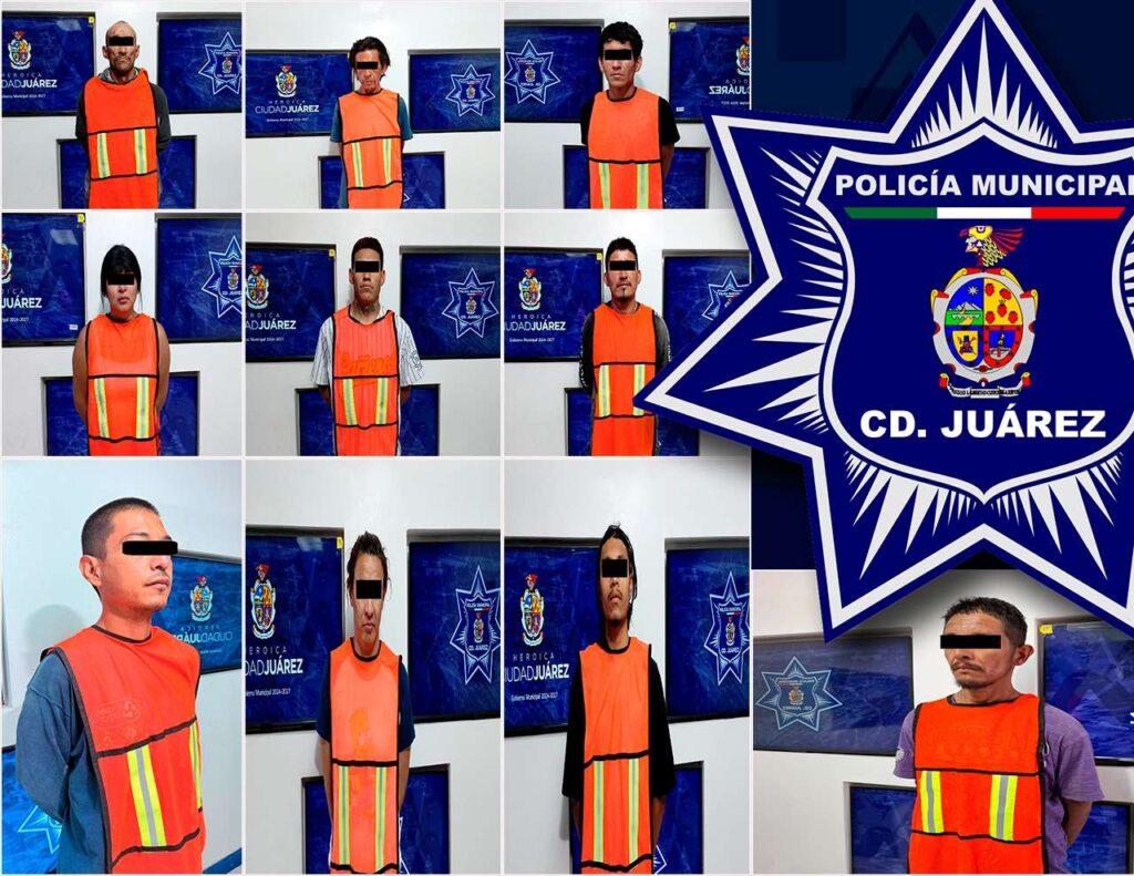 Arrestan a 10 prófugos de la justicia
