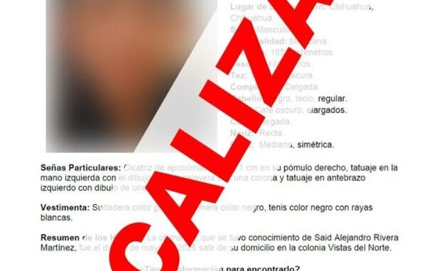 Localiza Fiscalía de Distrito a dos adolescentes y un adulto con reporte de ausencia en Chihuahua
