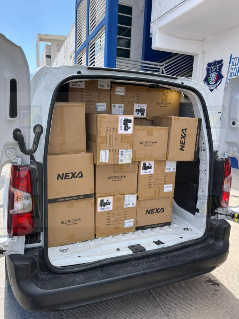 Aseguran cargamento de 6 mil 400 «vapeadores» en la colonia Panamericana 