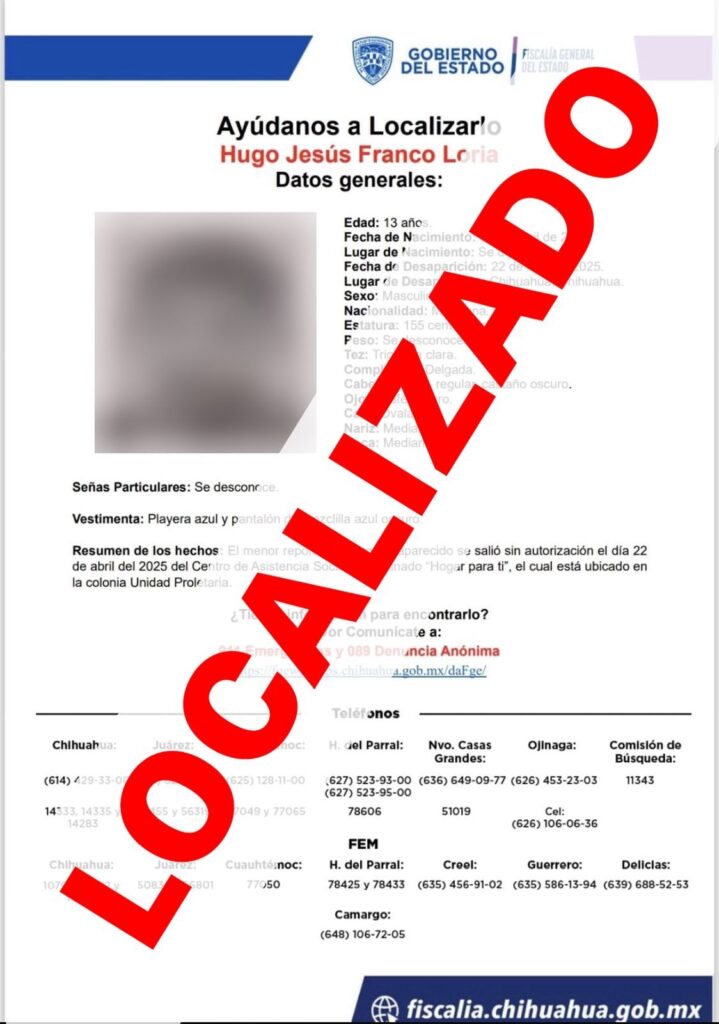 Localiza FDZC a dos adolescentes con reporte de ausencia