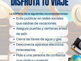 Emiten recomendaciones de seguridad durante periodo vacacional