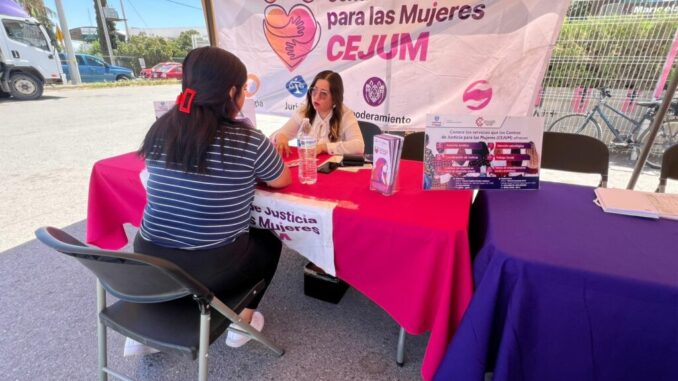 Realiza CEJUM ‘Feria de Servicios para Mujeres”